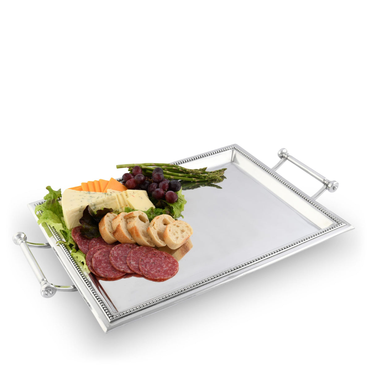 Arthur Court Trays Beaded Serving Tray