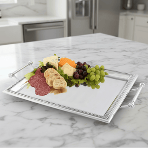 Arthur Court Trays Beaded Serving Tray