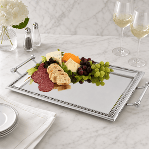 Arthur Court Trays Beaded Serving Tray
