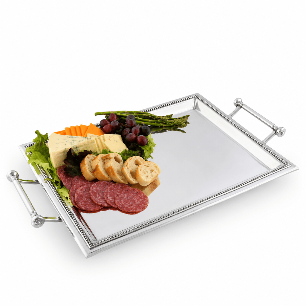 Arthur Court Trays Beaded Serving Tray