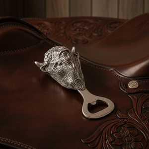 Arthur Court Western Frontier Buffalo Bottle Opener