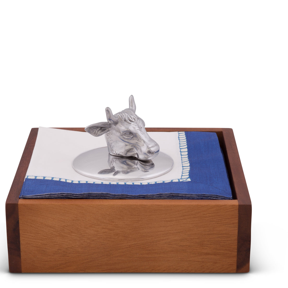 Arthur Court Western Frontier Bull Napkin Weight