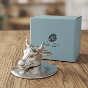 Arthur Court Western Frontier Bull Napkin Weight