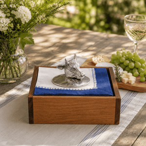 Arthur Court Western Frontier Bull Napkin Weight