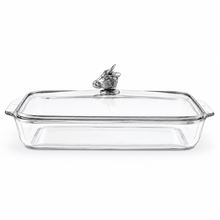 Arthur Court Western Frontier Bull / Steer Lid with Pyrex 3 quart Baking Dish