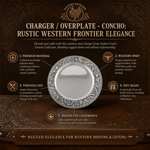 Arthur Court Western Frontier Charger / Overplate - Concho