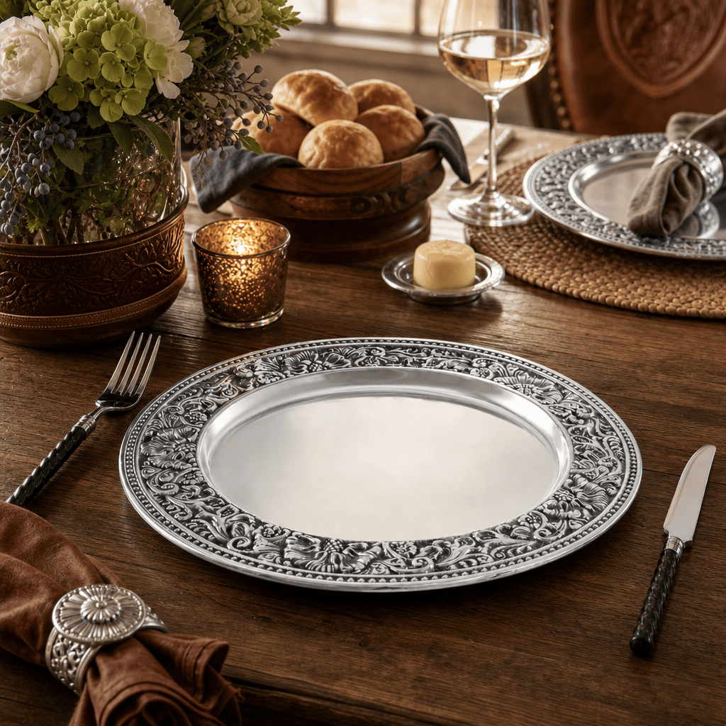 Arthur Court Western Frontier Charger / Overplate - Concho