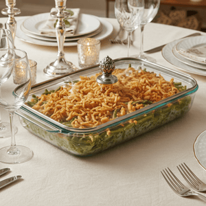 Arthur Court Western Frontier Classic Lid with Pyrex 3 quart Baking Dish