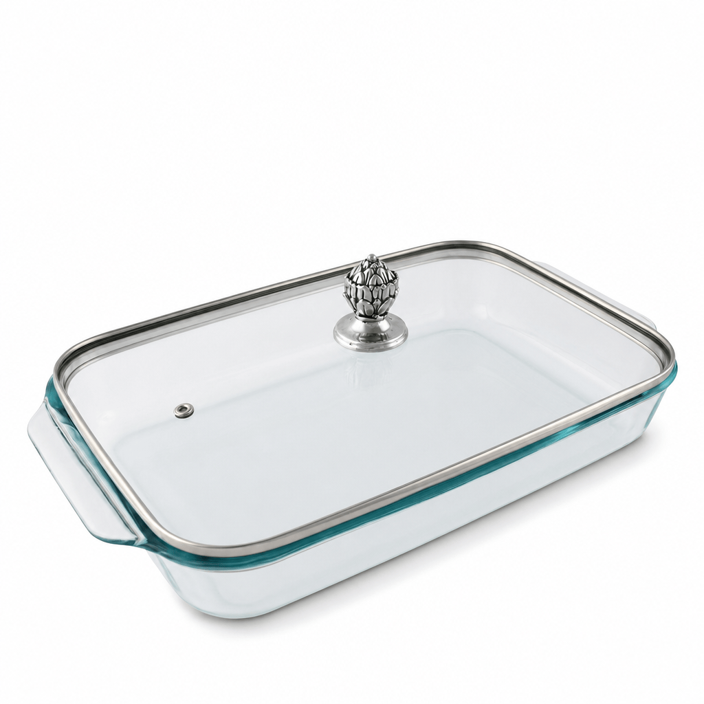 Arthur Court Western Frontier Classic Lid with Pyrex 3 quart Baking Dish