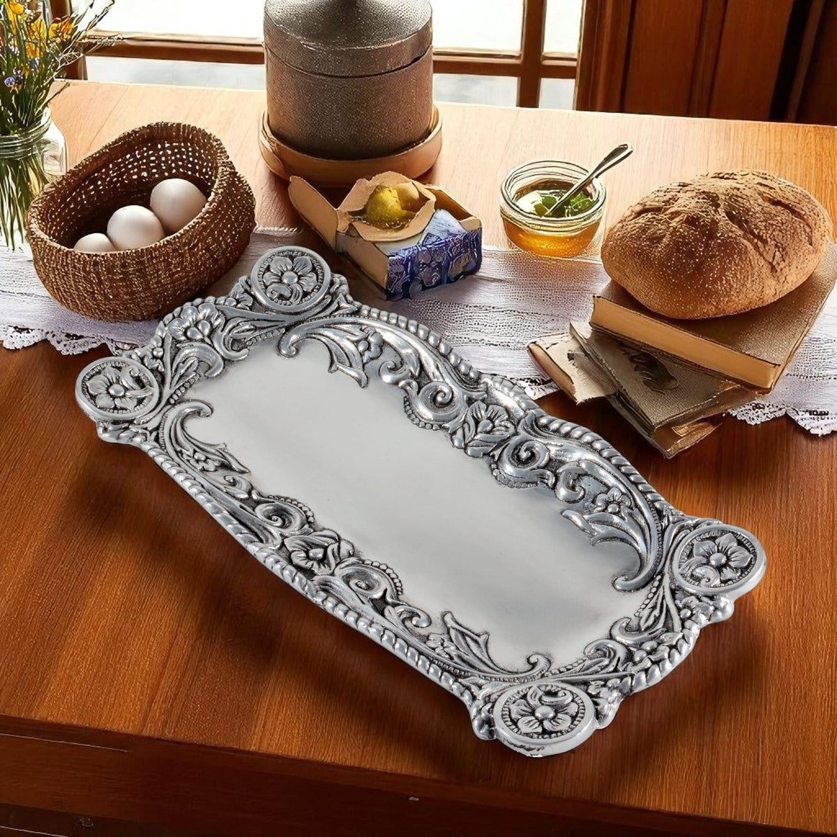 Arthur Court Western Frontier Concho Bread tray
