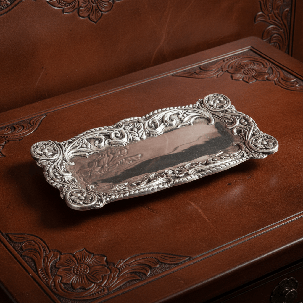 Arthur Court Western Frontier Concho Bread tray