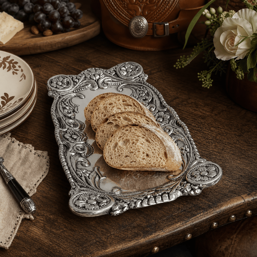 Arthur Court Western Frontier Concho Bread tray