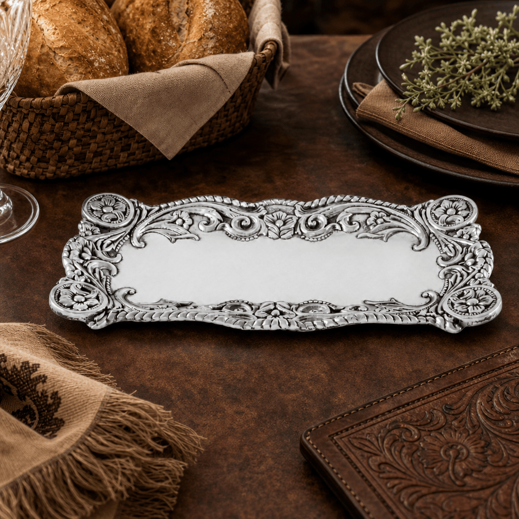 Arthur Court Western Frontier Concho Bread tray