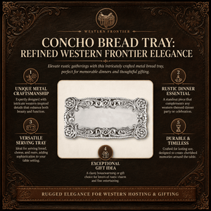 Arthur Court Western Frontier Concho Bread tray
