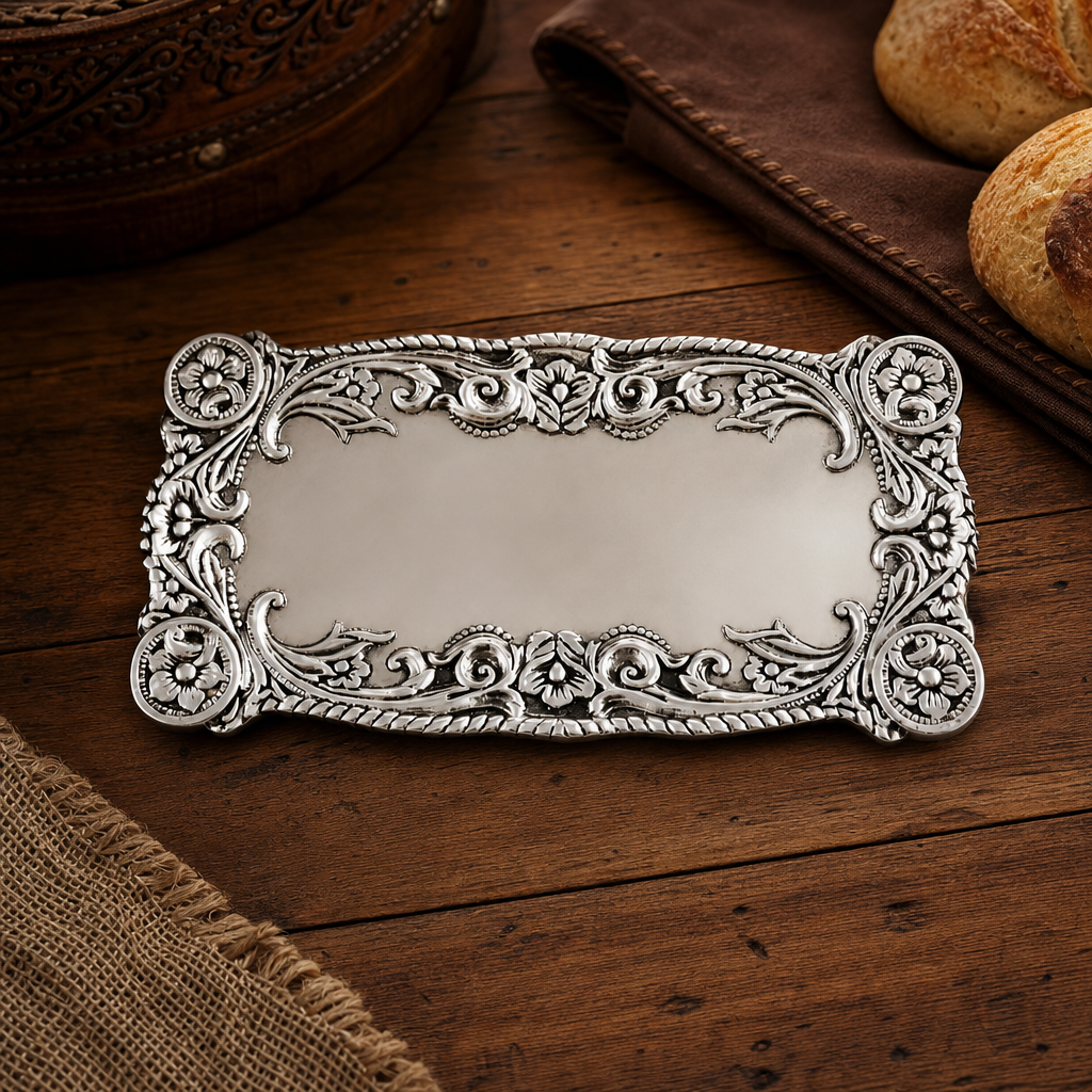 Arthur Court Western Frontier Concho Bread tray