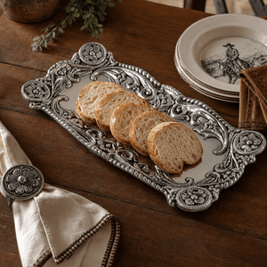 Arthur Court Western Frontier Concho Bread tray