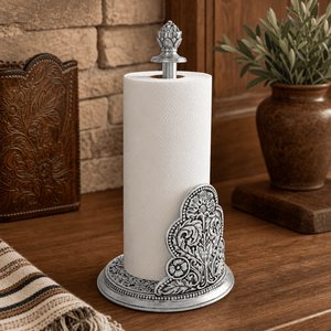 Arthur Court Western Frontier Concho Pattern Paper Towel Holder