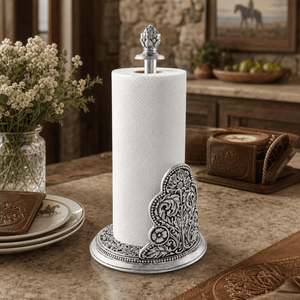 Arthur Court Western Frontier Concho Pattern Paper Towel Holder