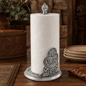 Arthur Court Western Frontier Concho Pattern Paper Towel Holder
