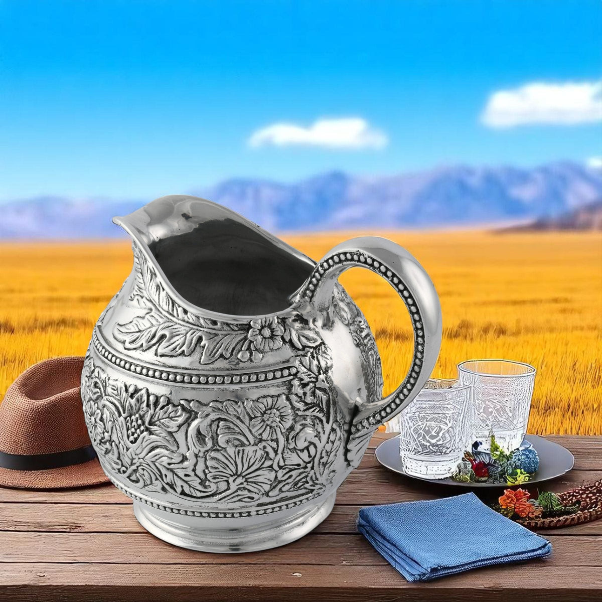 Arthur Court Western Frontier Concho Pattern Pitcher
