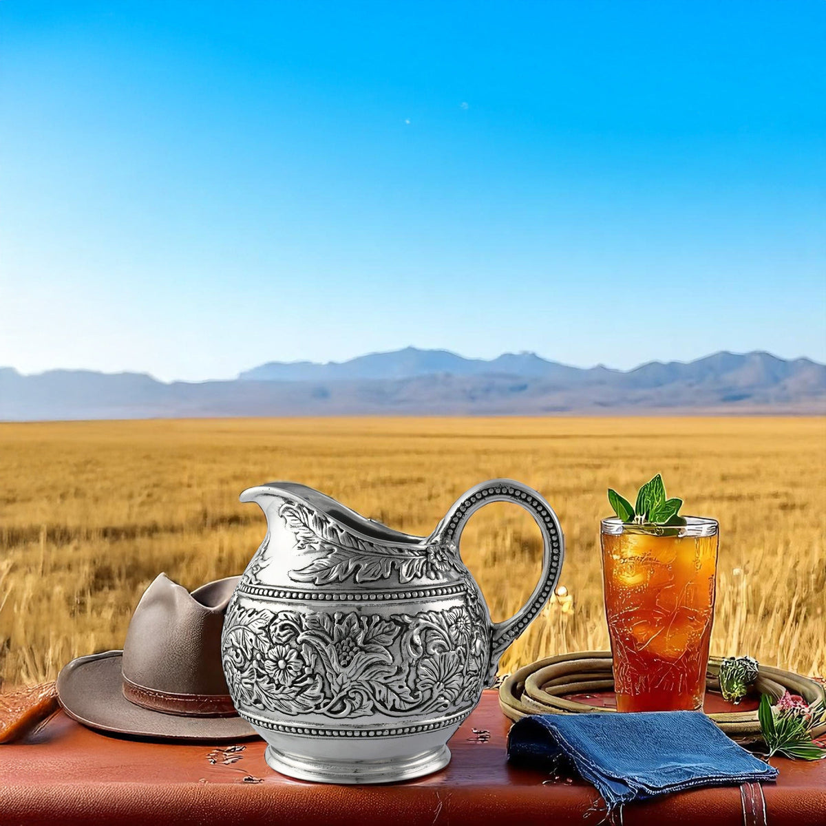 Arthur Court Western Frontier Concho Pattern Pitcher