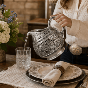 Arthur Court Western Frontier Concho Pattern Pitcher