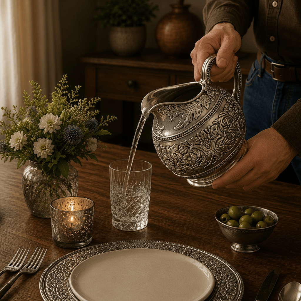 Arthur Court Western Frontier Concho Pattern Pitcher