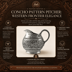 Arthur Court Western Frontier Concho Pattern Pitcher