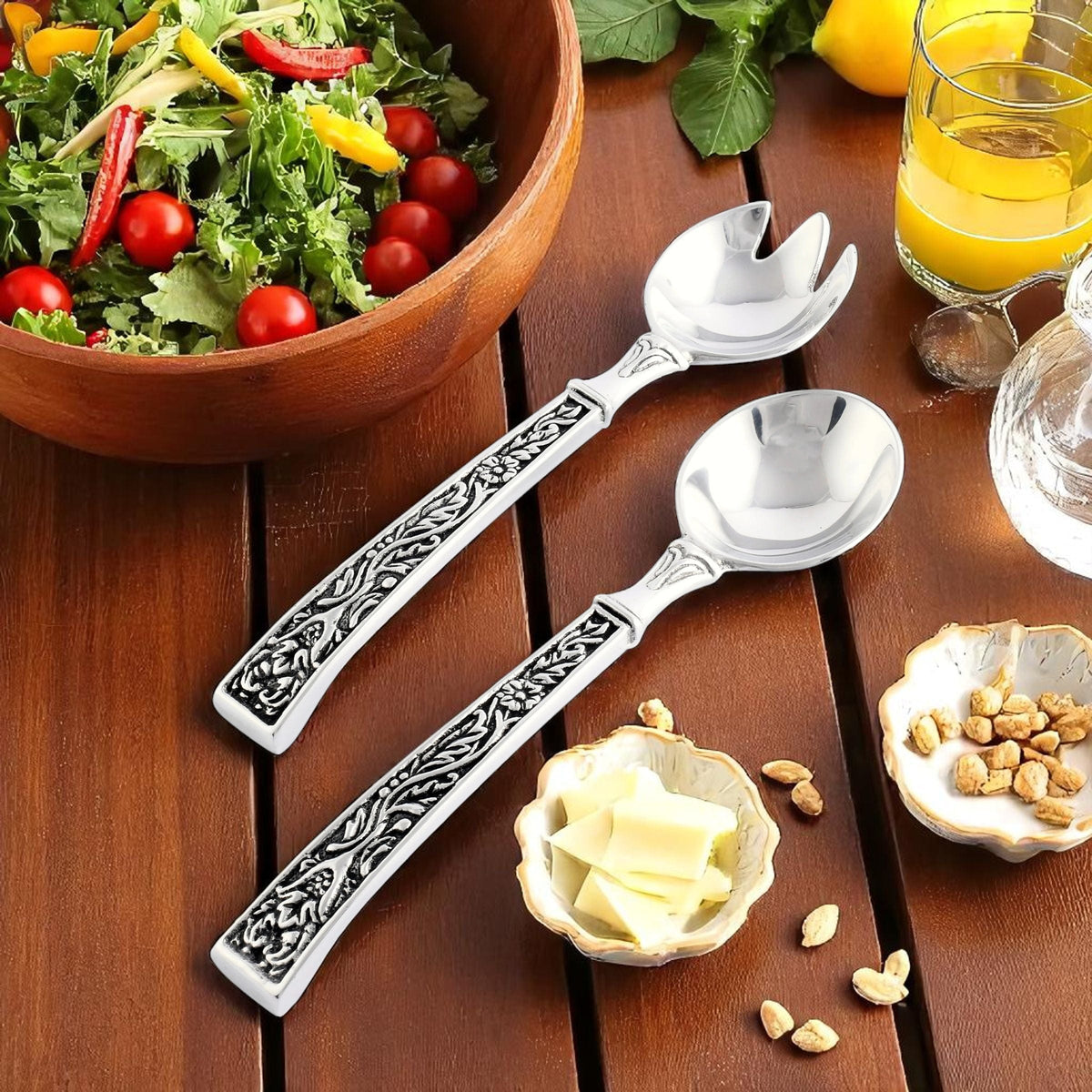 Arthur Court Western Frontier Concho Pattern Serving Set