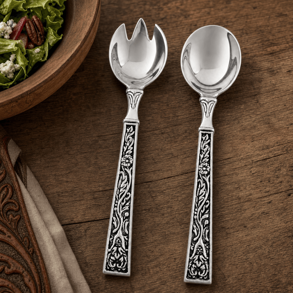 Arthur Court Western Frontier Concho Pattern Serving Set