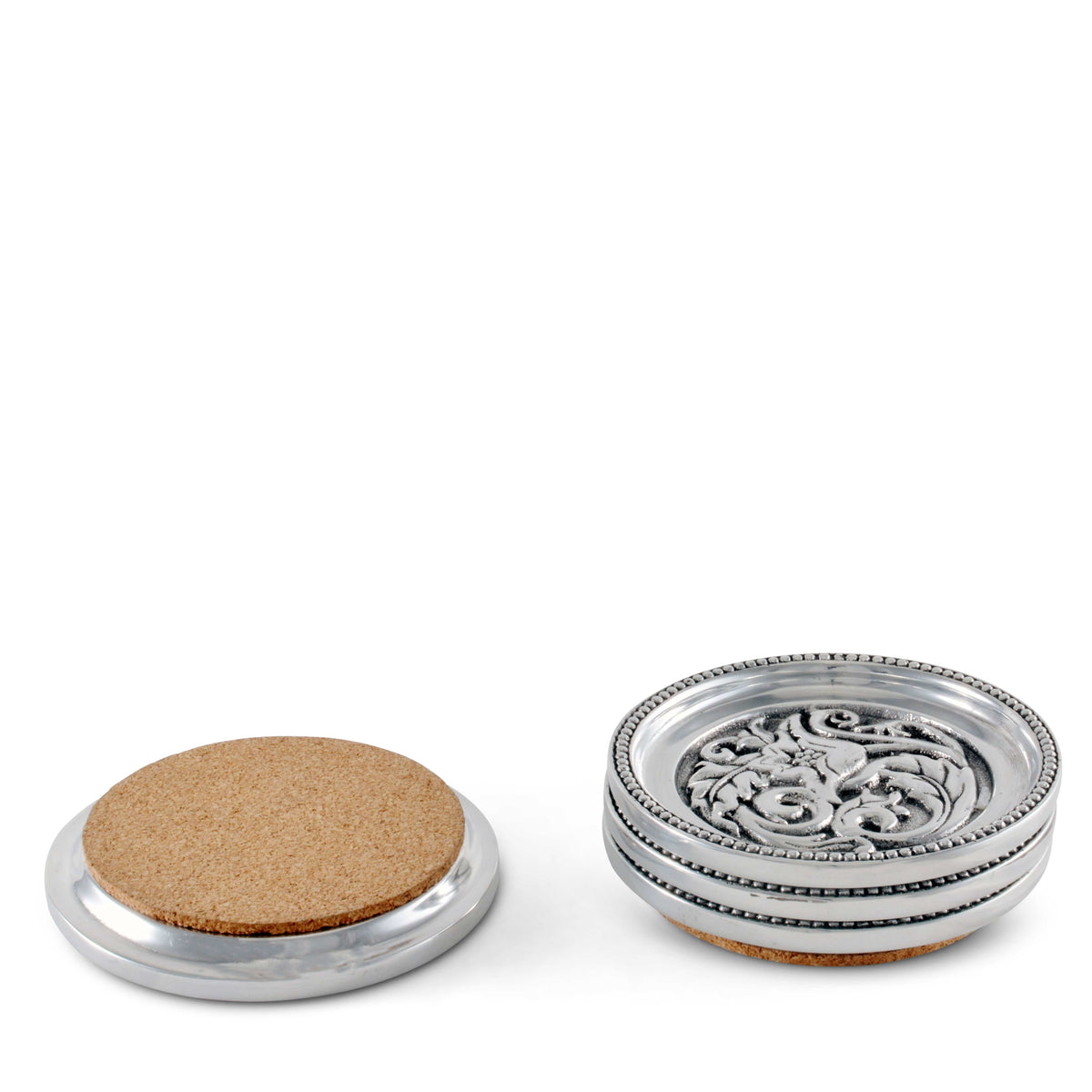 Arthur Court Western Frontier Concho Western Drink Coaster Set of 4