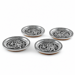 Arthur Court Western Frontier Concho Western Drink Coaster Set of 4