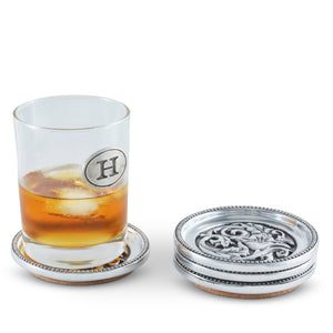 Arthur Court Western Frontier Concho Western Drink Coaster Set of 4