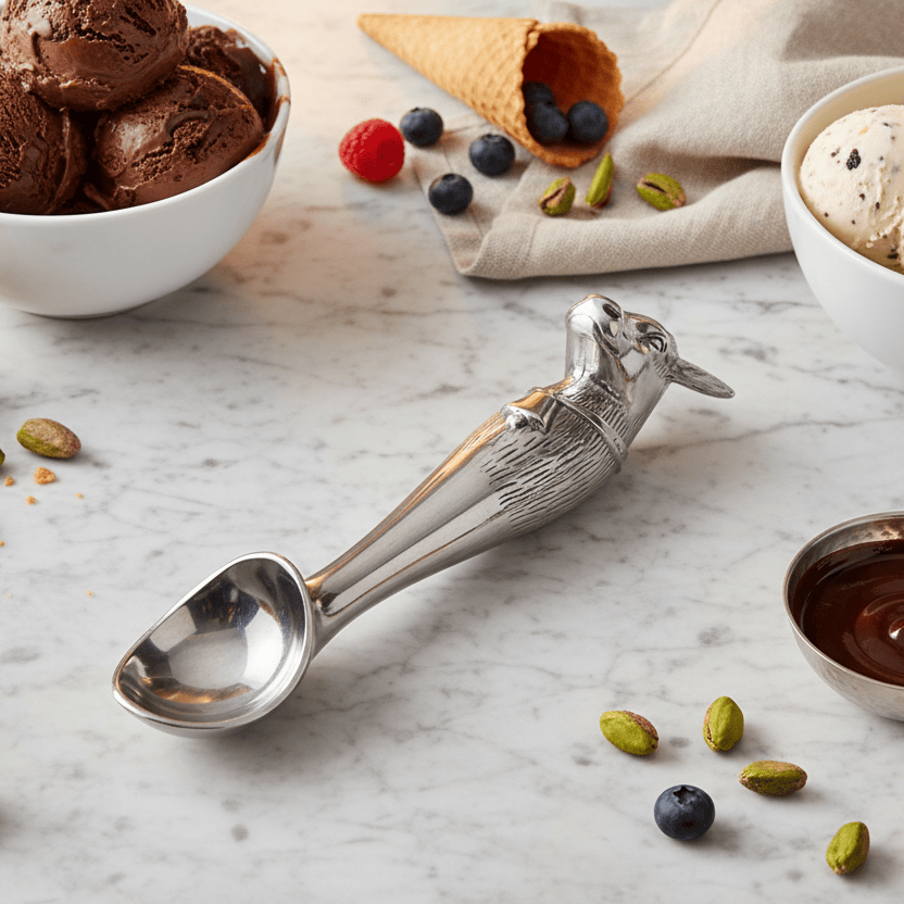 Arthur Court Western Frontier Cow Ice Cream Scoop