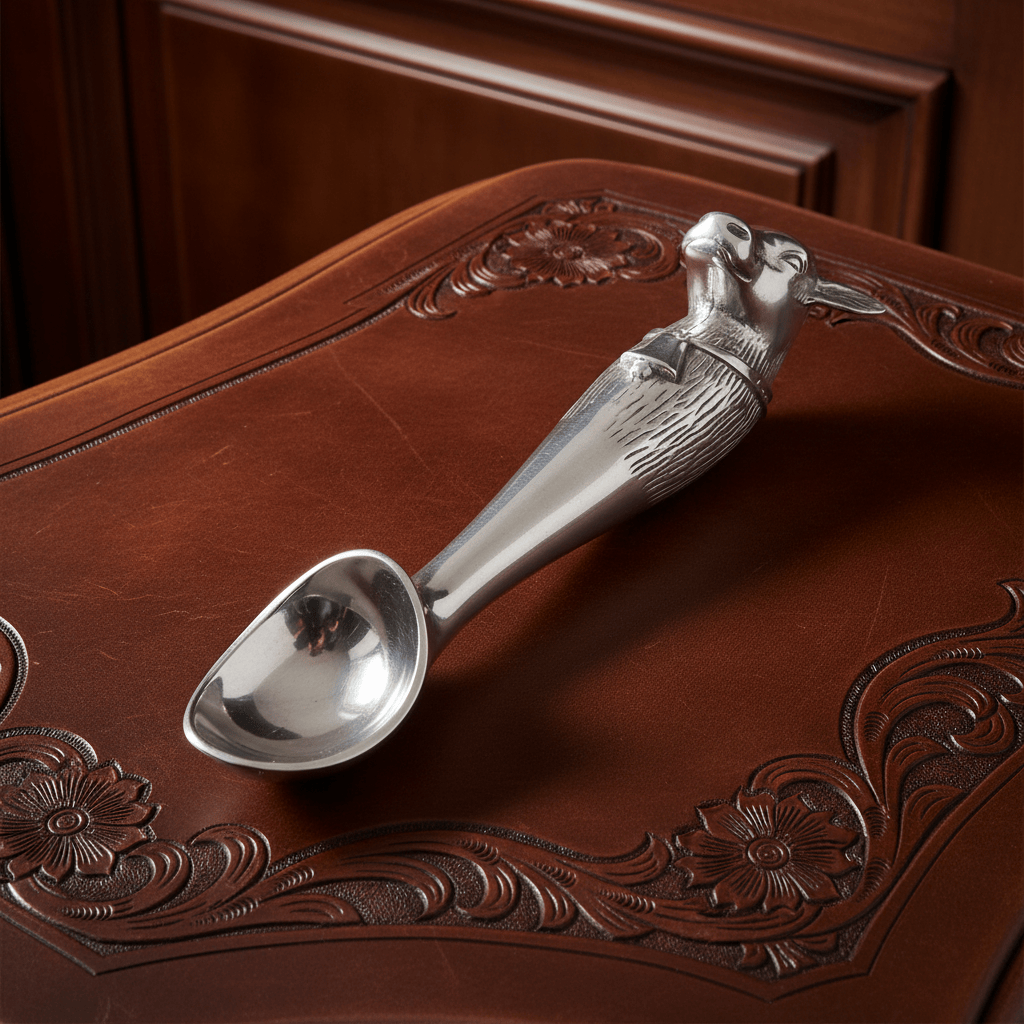 Arthur Court Western Frontier Cow Ice Cream Scoop