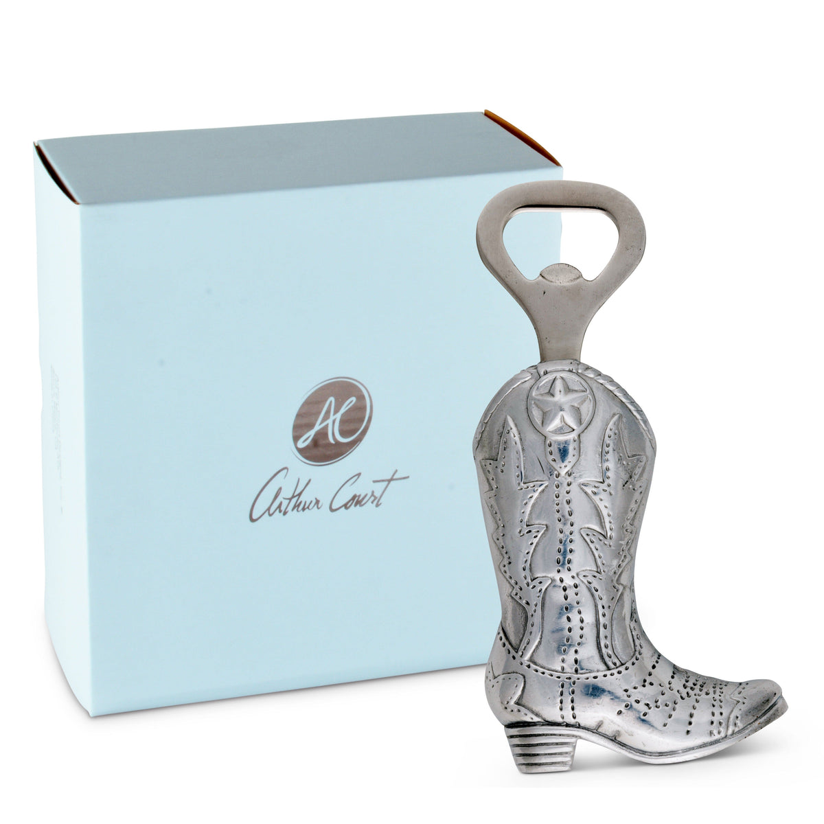 Arthur Court Western Frontier Cowboy Boot Bottle Opener