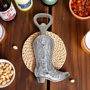 Arthur Court Western Frontier Cowboy Boot Bottle Opener