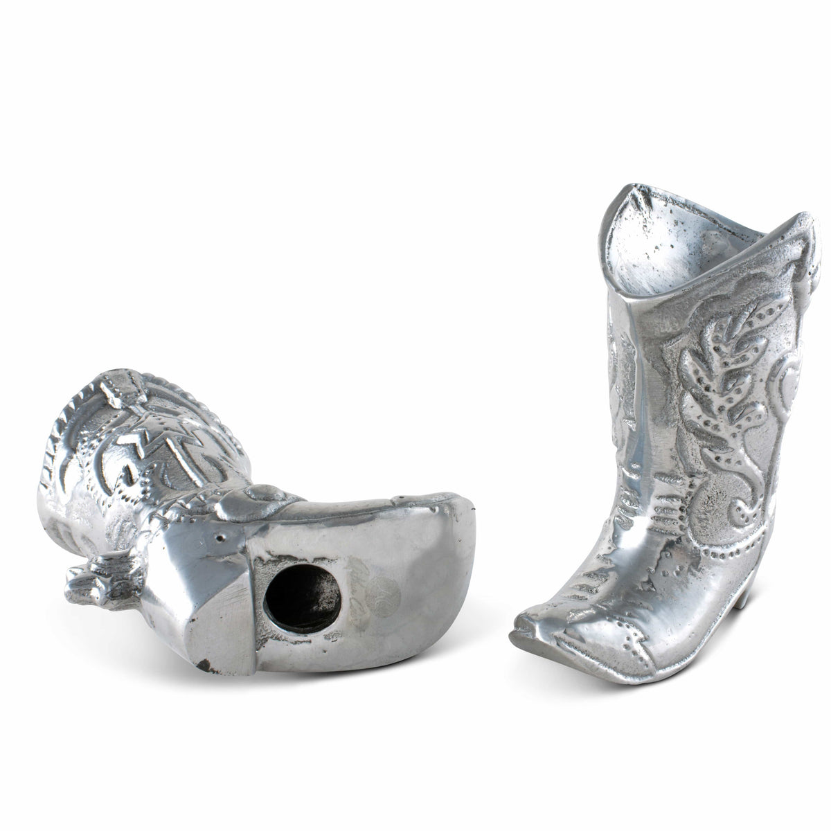 Arthur Court Western Frontier Cowboy Boot Salt and Pepper Set