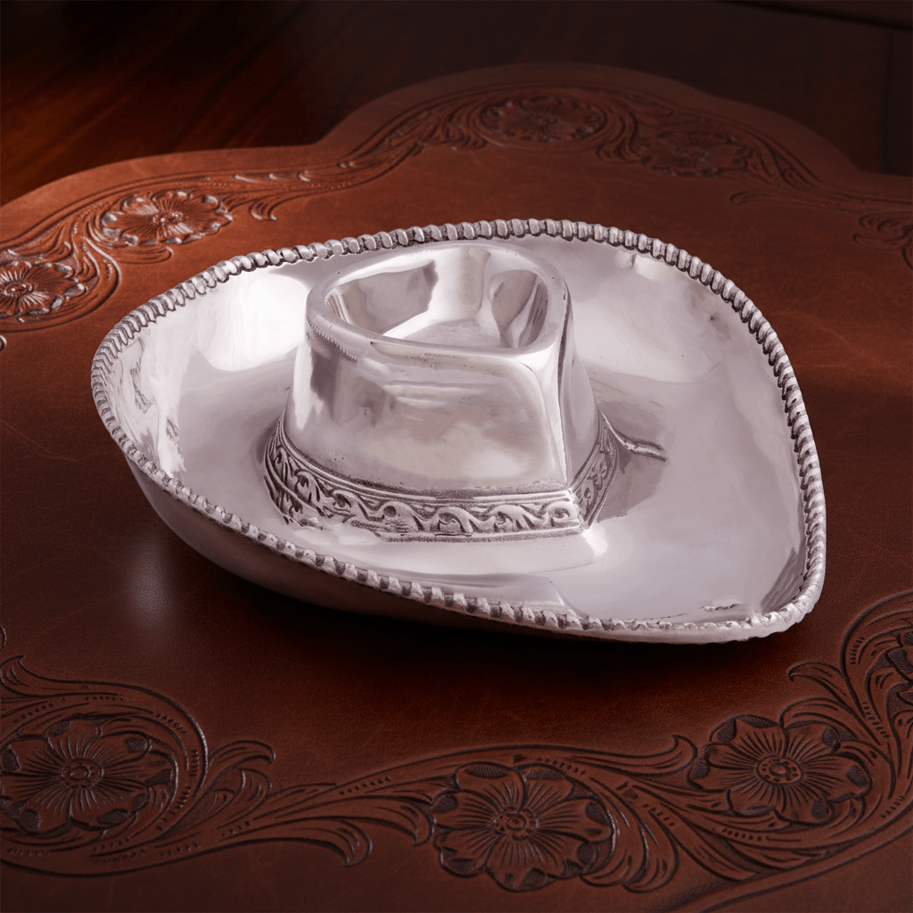 Arthur Court Western Frontier Cowboy Chip and Dip