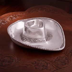 Arthur Court Western Frontier Cowboy Chip and Dip