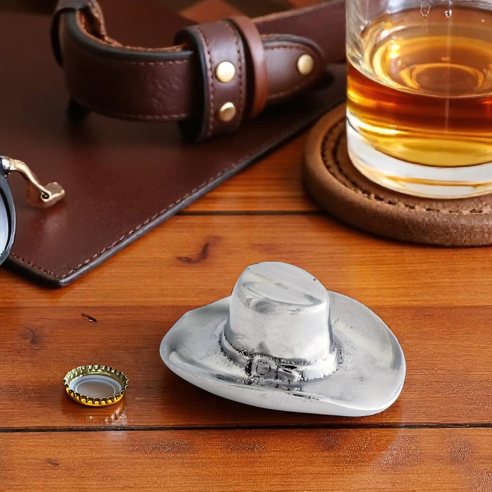 Arthur Court Western Frontier Cowboy Hat Bottle Opener