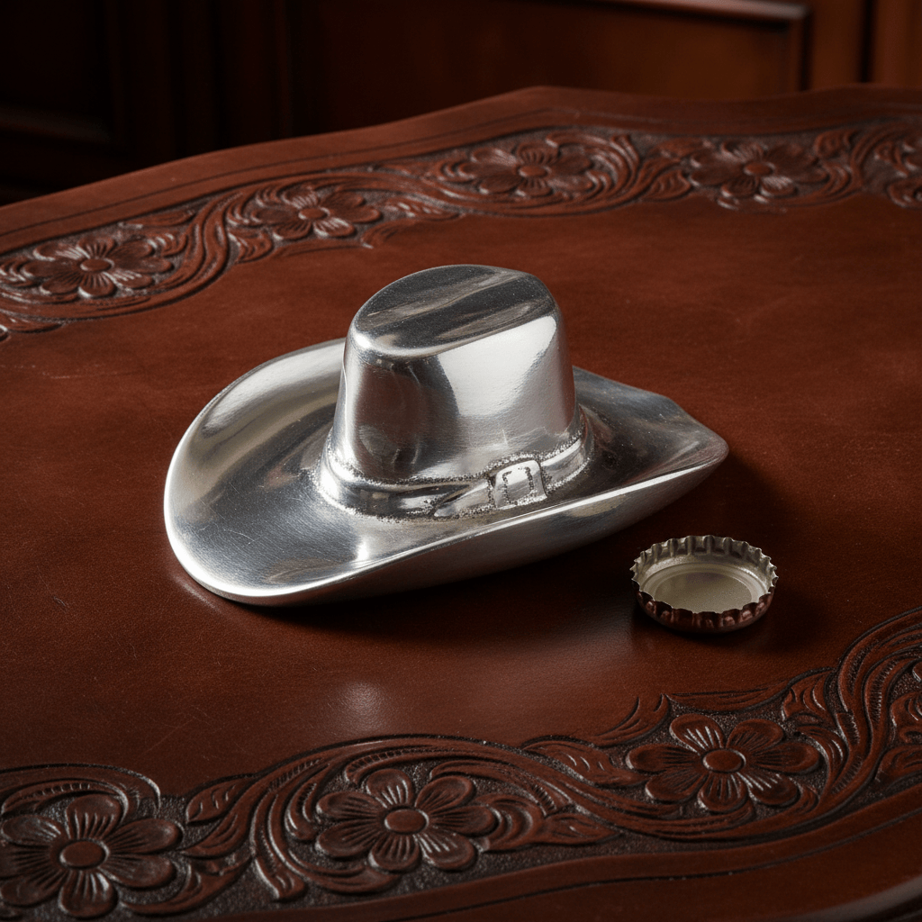 Arthur Court Western Frontier Cowboy Hat Bottle Opener