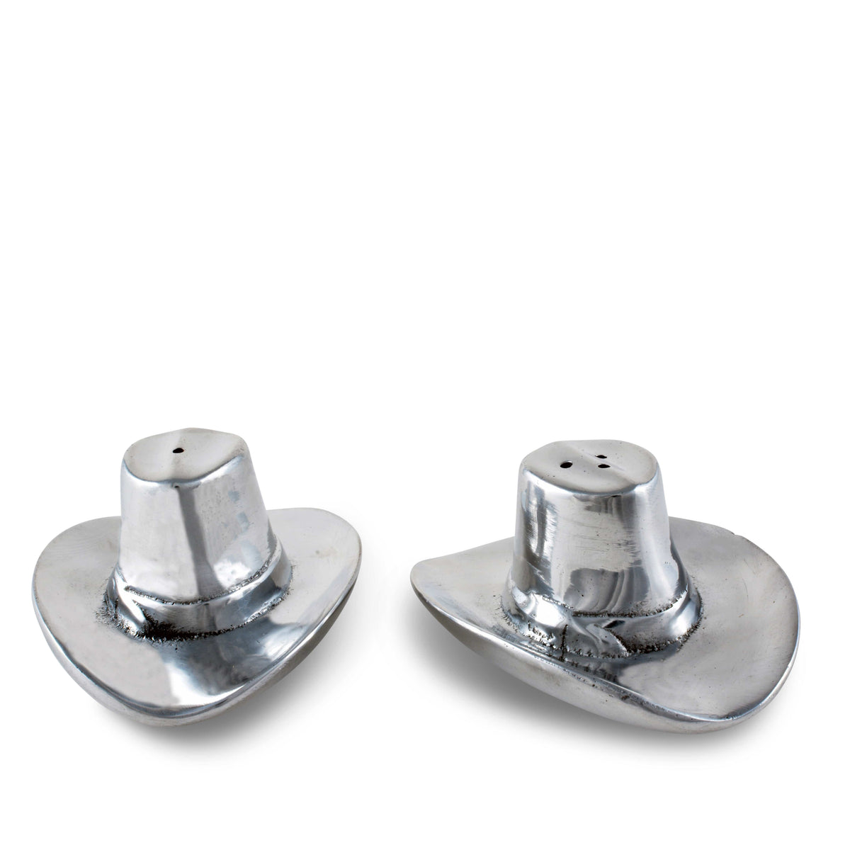 Arthur Court Western Frontier Cowboy Hat Salt and Pepper Set