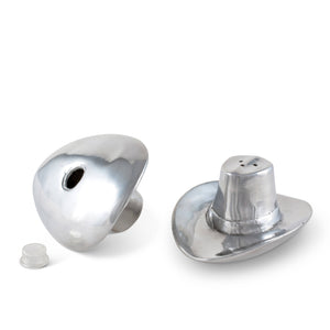 Arthur Court Western Frontier Cowboy Hat Salt and Pepper Set