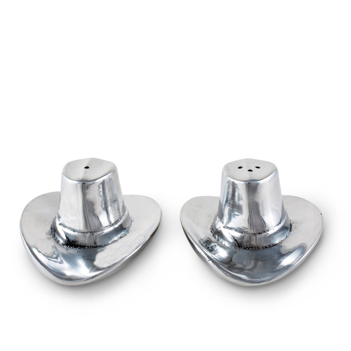 Arthur Court Western Frontier Cowboy Hat Salt and Pepper Set