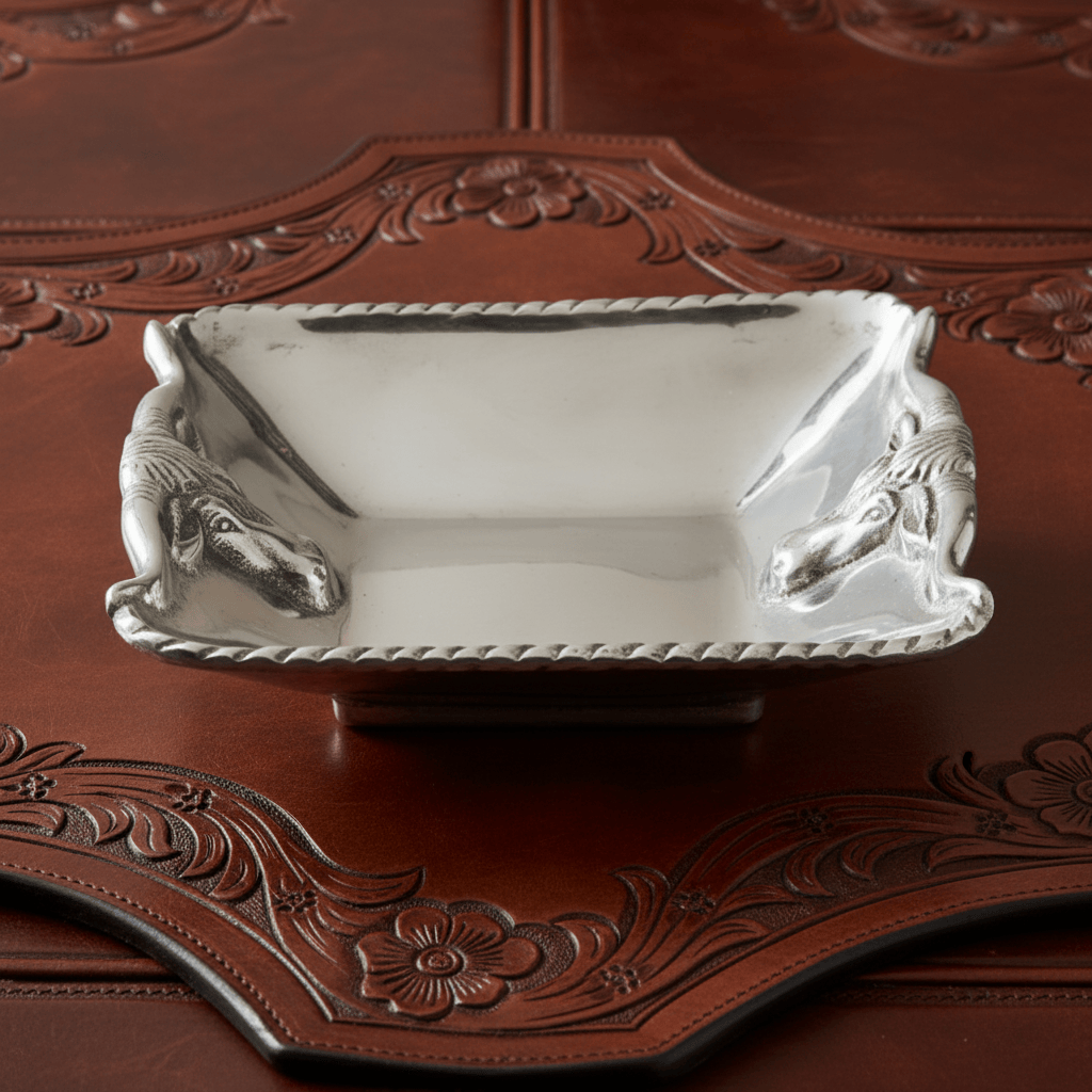 Arthur Court Western Frontier Longhorn 6-1/2 Bowl