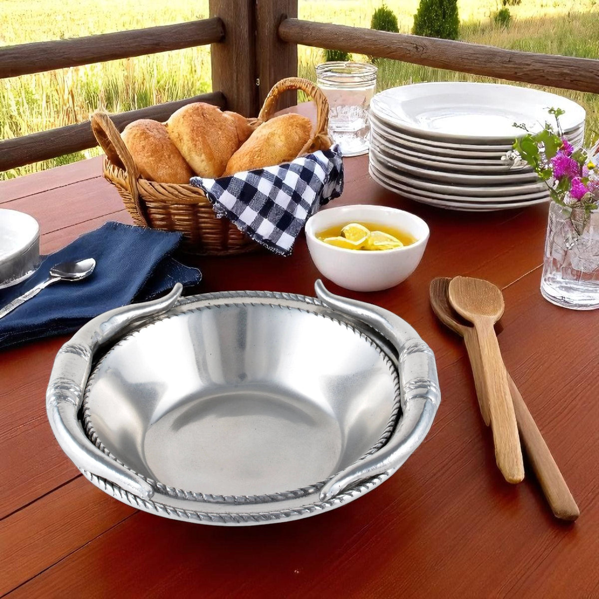 Arthur Court Western Frontier Longhorn 6 Bowl