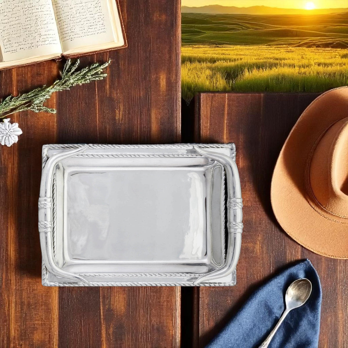 Arthur Court Western Frontier Longhorn Catch All