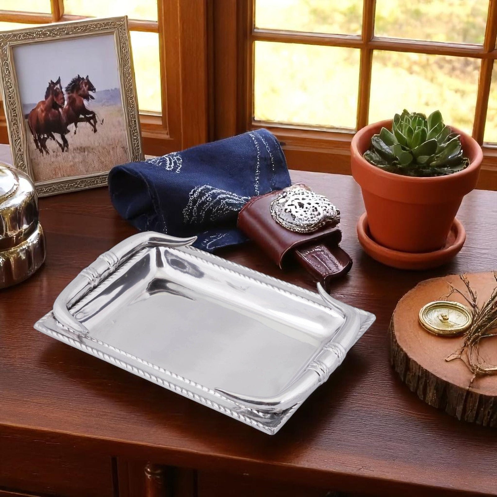 Arthur Court Western Frontier Longhorn Catch All