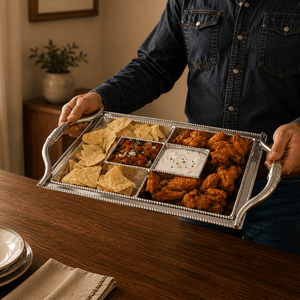Arthur Court Western Frontier Longhorn Entertainment Tray